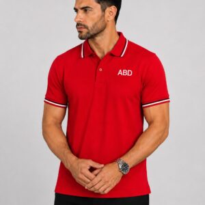 Men red PK polo shirt premium cotton pique ABD Store Pakistan