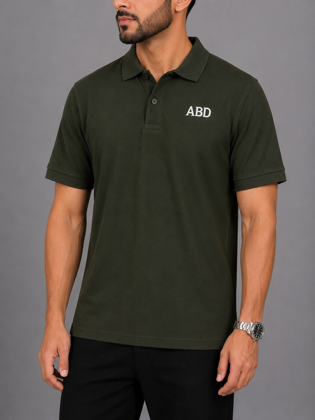 Premium Olive Green Polo T-Shirt Men Olive green PK polo shirt premium cotton pique ABD Store Pakistan