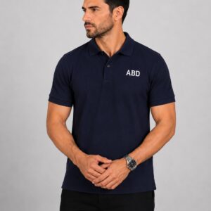 Men navy blue PK polo shirt premium cotton pique ABD Store Pakistan