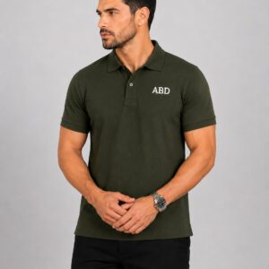 Men Olive Green PK polo shirt premium cotton pique ABD Store Pakistan