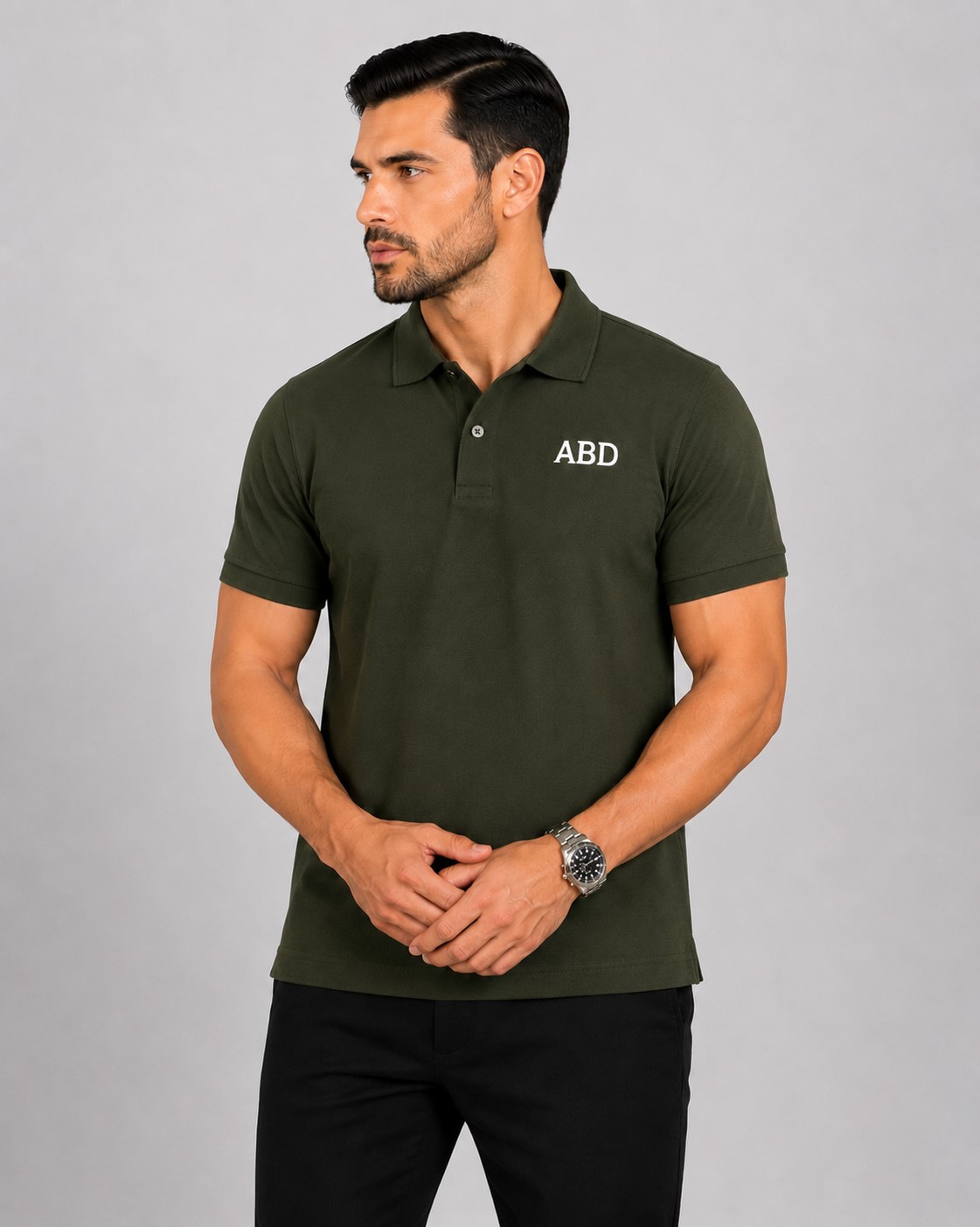 Premium Olive Green Polo T-Shirt Men Olive Green PK polo shirt premium cotton pique ABD Store Pakistan