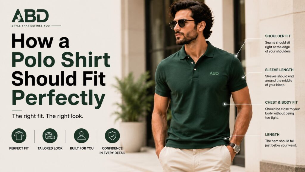 how a polo shirt should fit perfectly